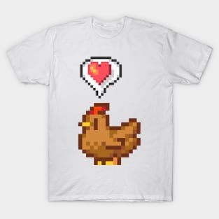 Stardew Valley Happy Brown Chicken T-Shirt